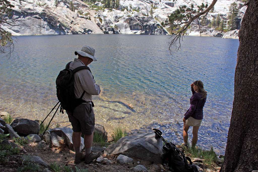 Pat and Cedar at Azure Lake