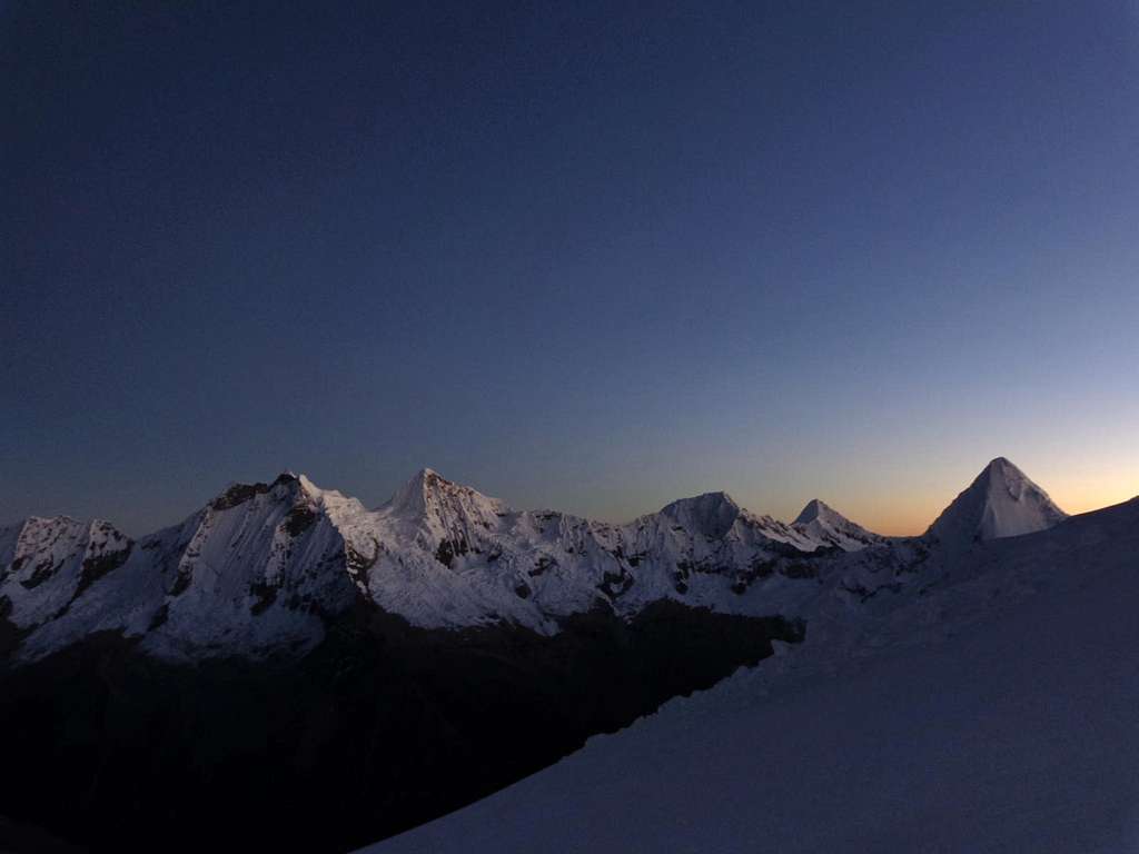 Cordillera Blanca sunrise
