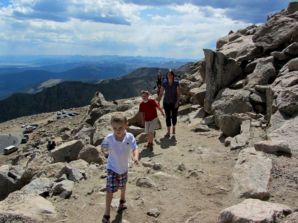 Trail to top of Mt. Evans