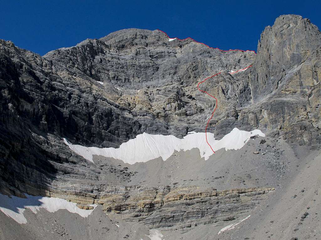 East Face Route Photo