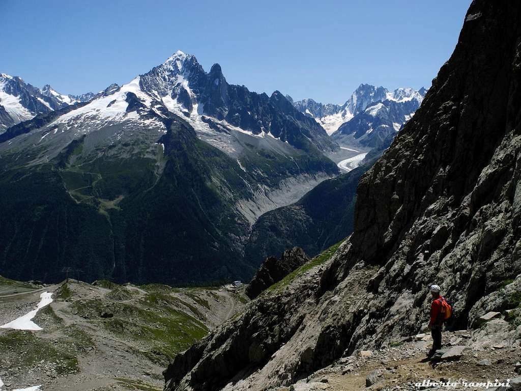 Mont Blanc group seen from Index