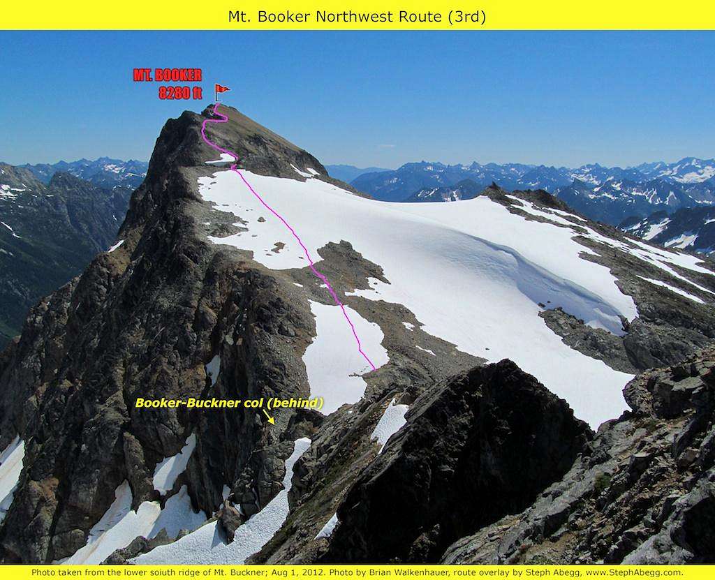 Mt. Booker NW Route overlay