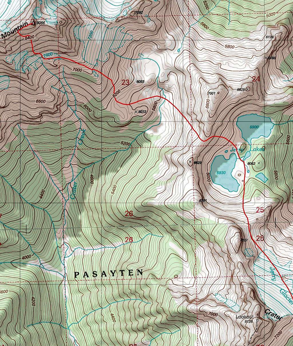 Jack Mountain Topographic Map
