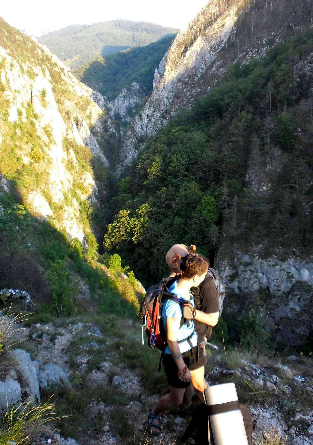 With Alex on Brana Caprelor (Ramet Gorge)