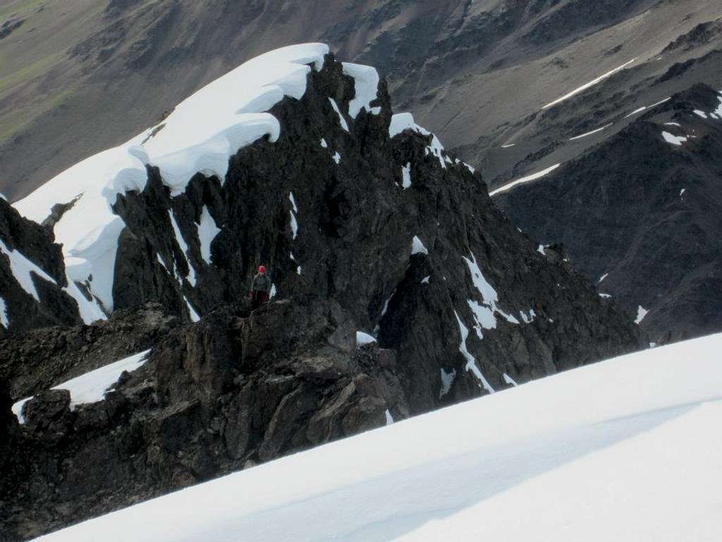 Benigh Peak's summit ridge