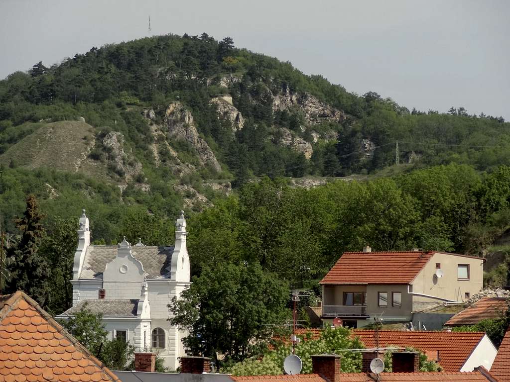 Palava limestone hills over Mikulov