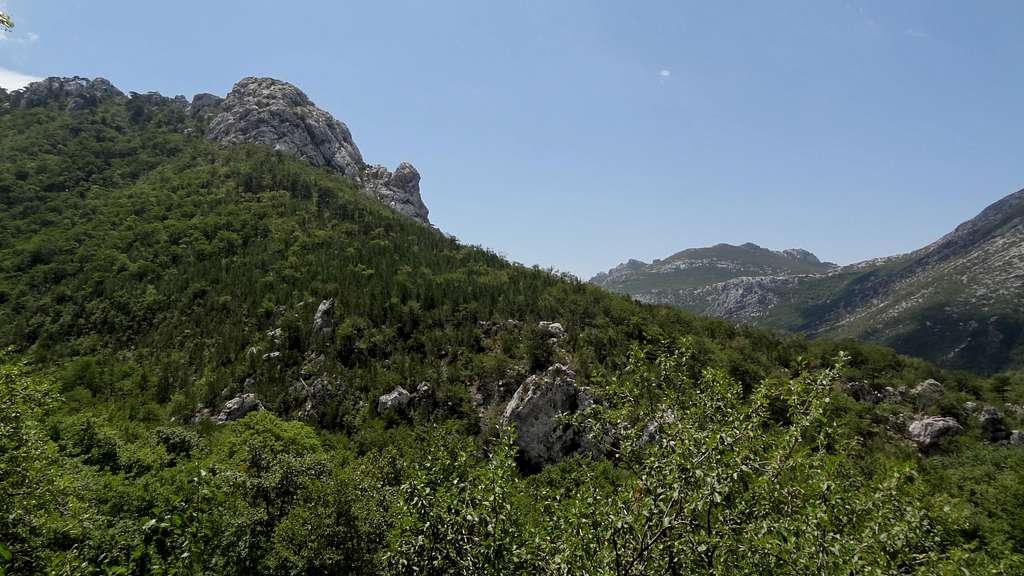 Views from Ivancev Dom, just over the Paklenica hut.