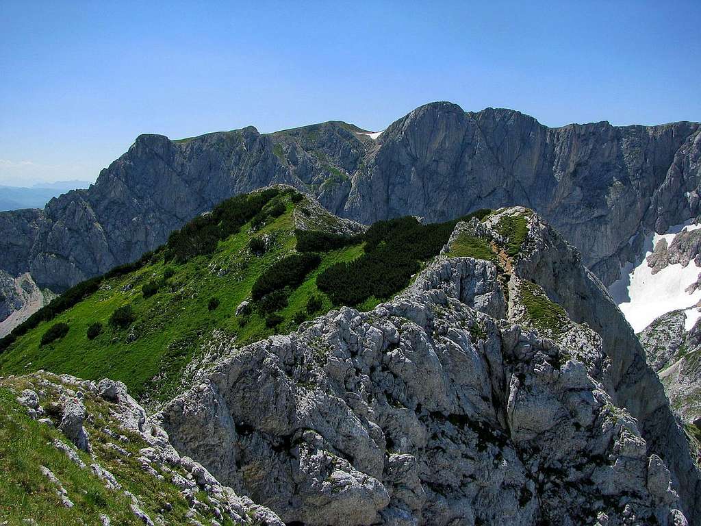 Savin Kuk nad ridge of Medjed