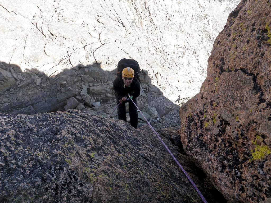 Rappel into the Notch
