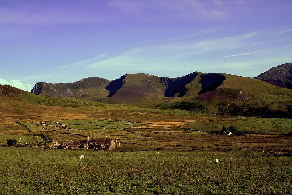 Old Farm Ruin, overlooked by the Nantlle Ridge