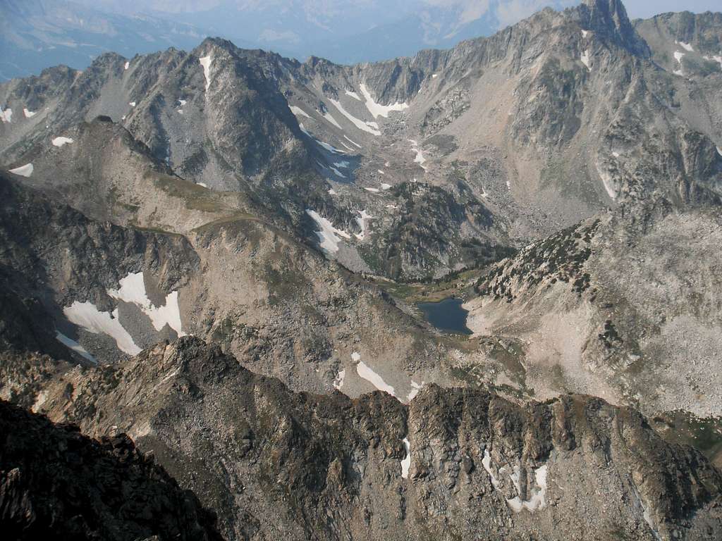 Summit Lake from Gallatin Peak