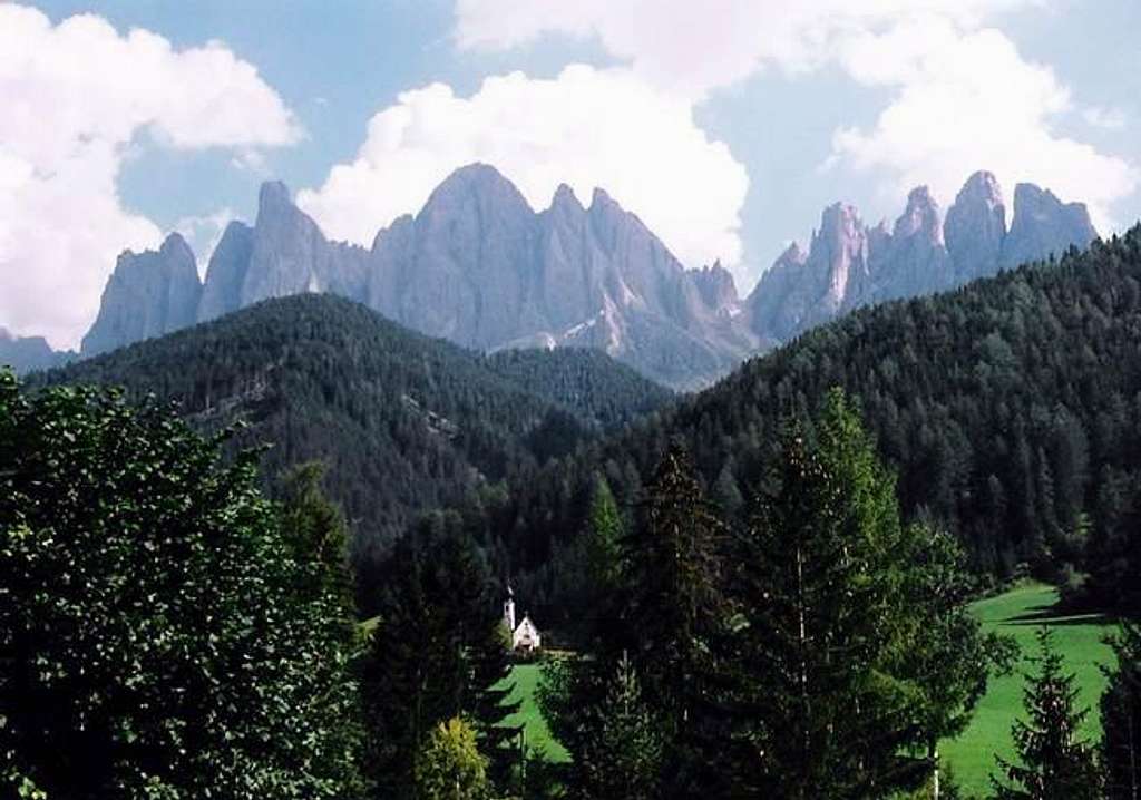 Odle Group from Val di Funes....