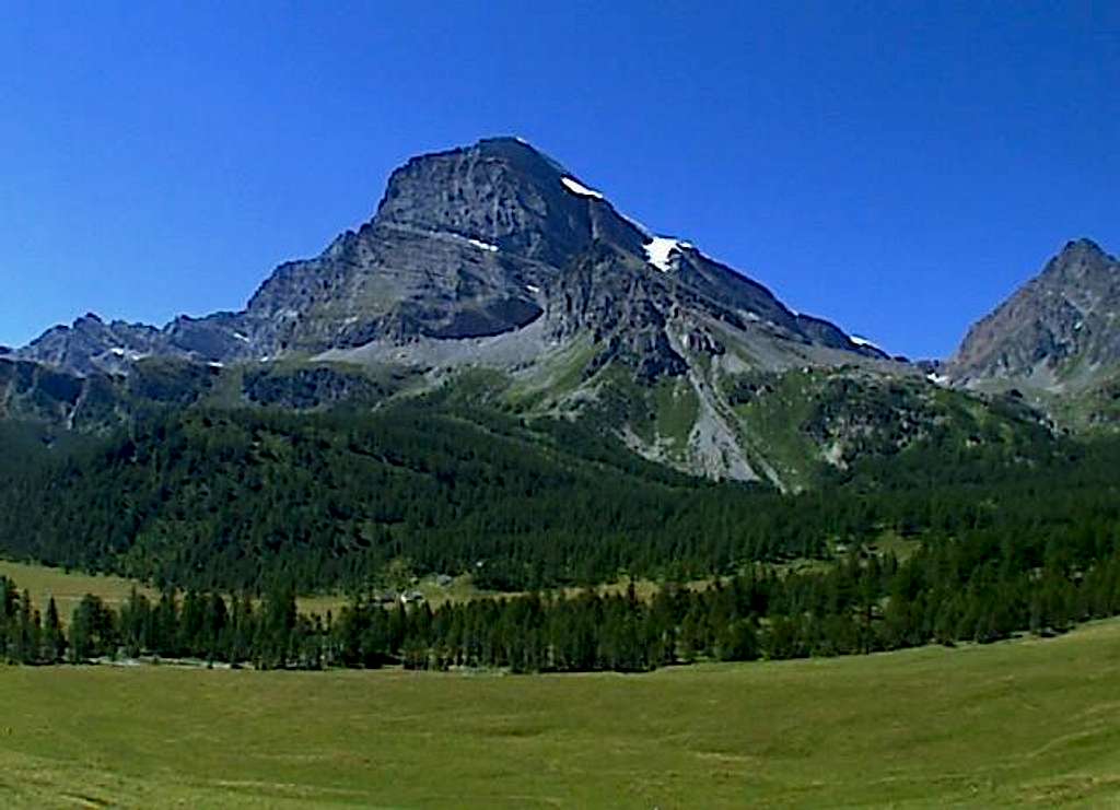 Monte Leone, north-east side from Alpe Veglia