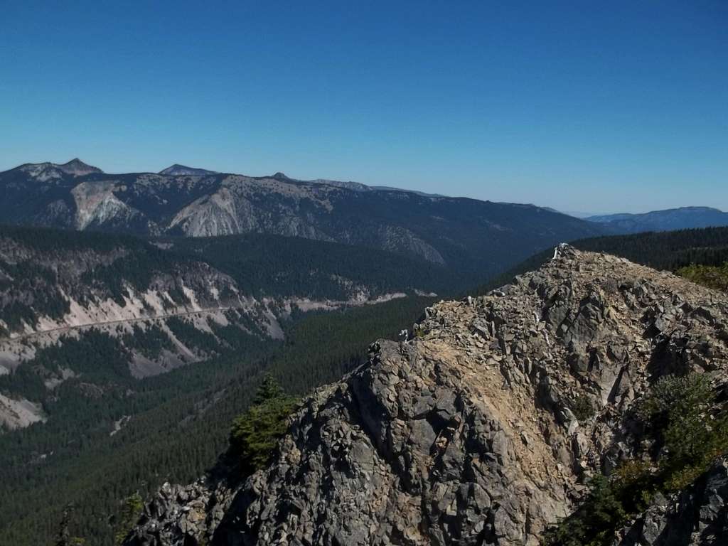 Looking east from the western summit