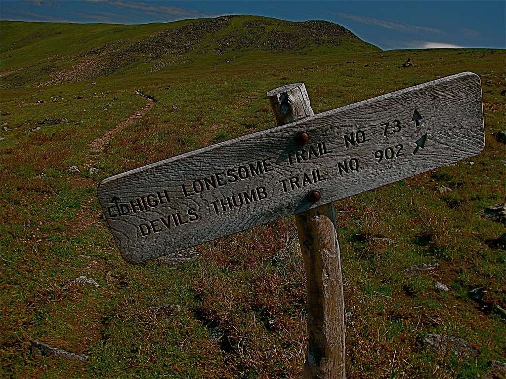 High Lonesome Trail Sign