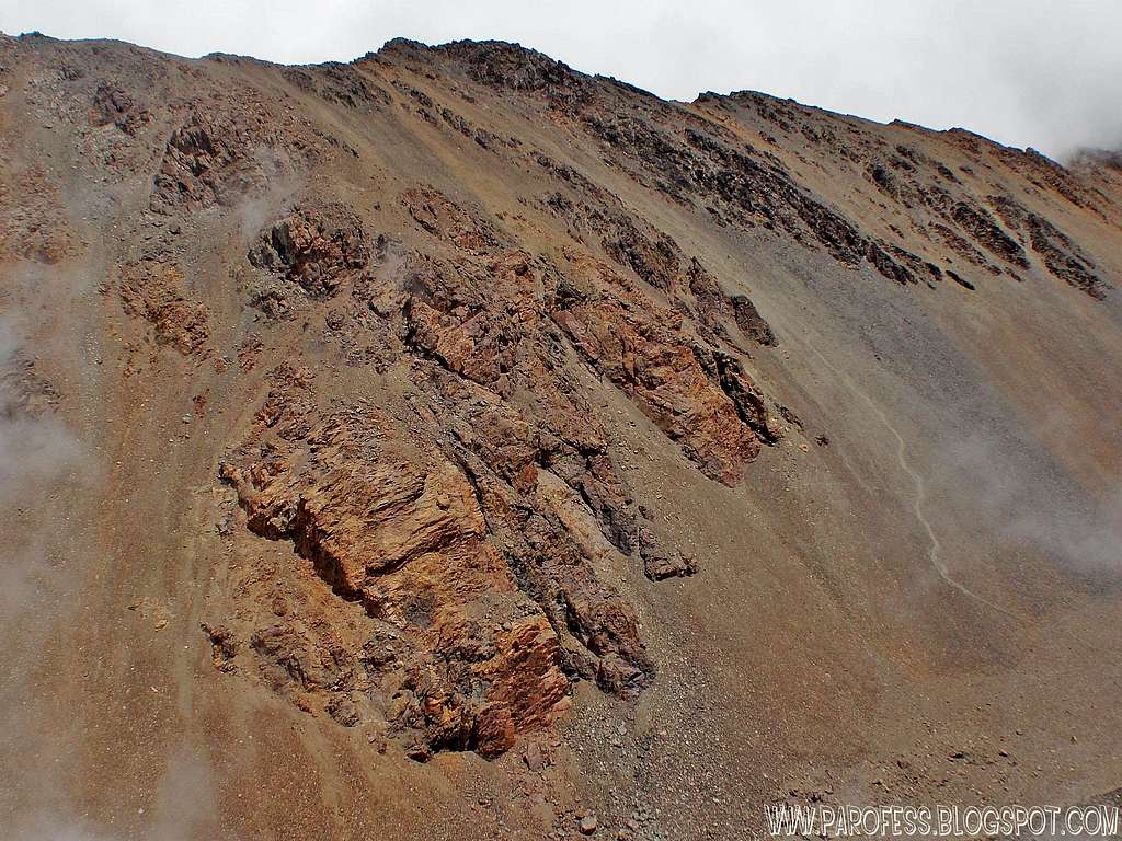 Cerro Adolfo Calle from ascent on Stepanek
