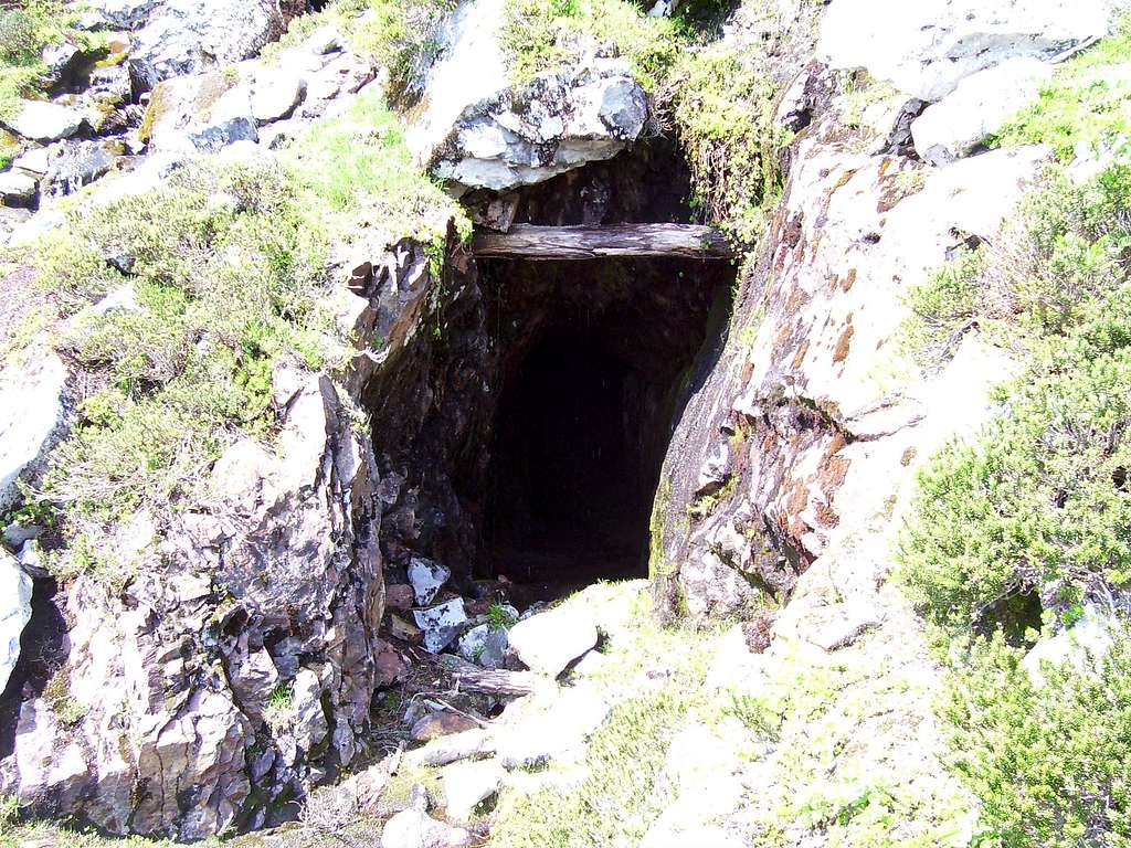 Mine shaft on Sheep Gap Mountain