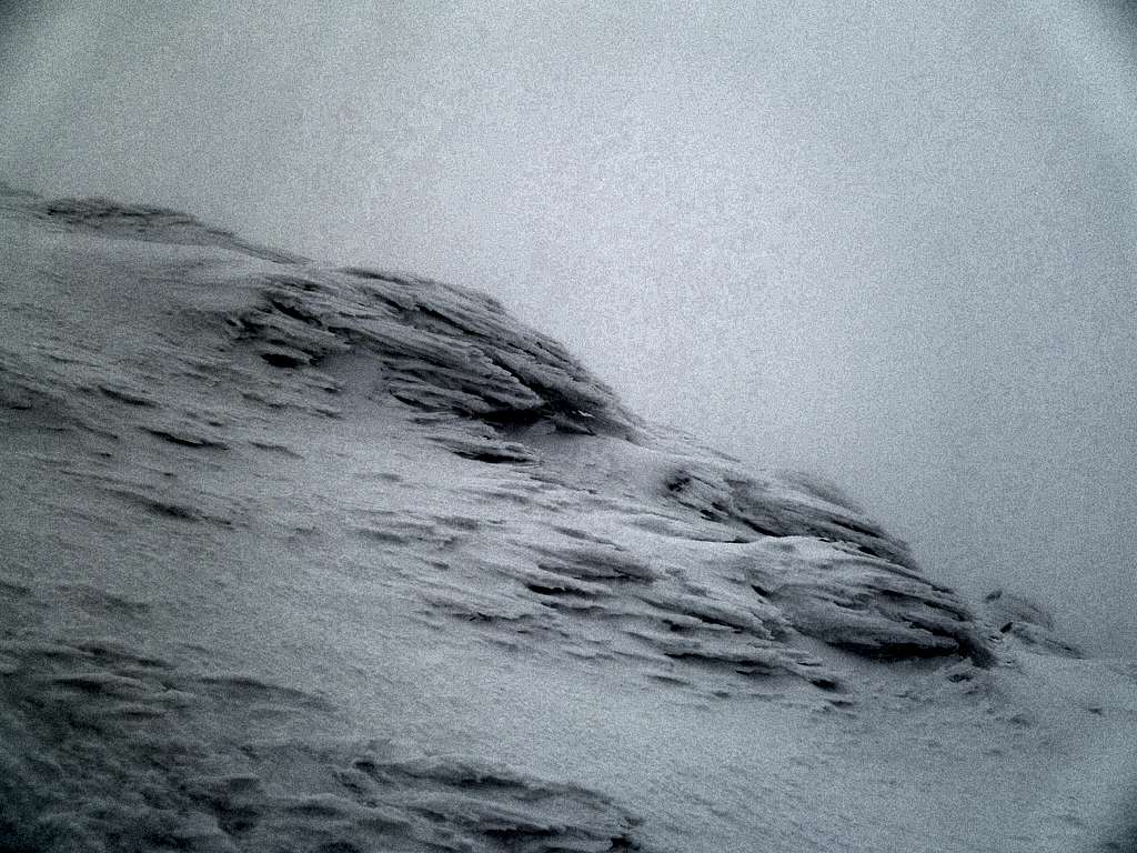 On the summit in white-out conditions(January 2012)