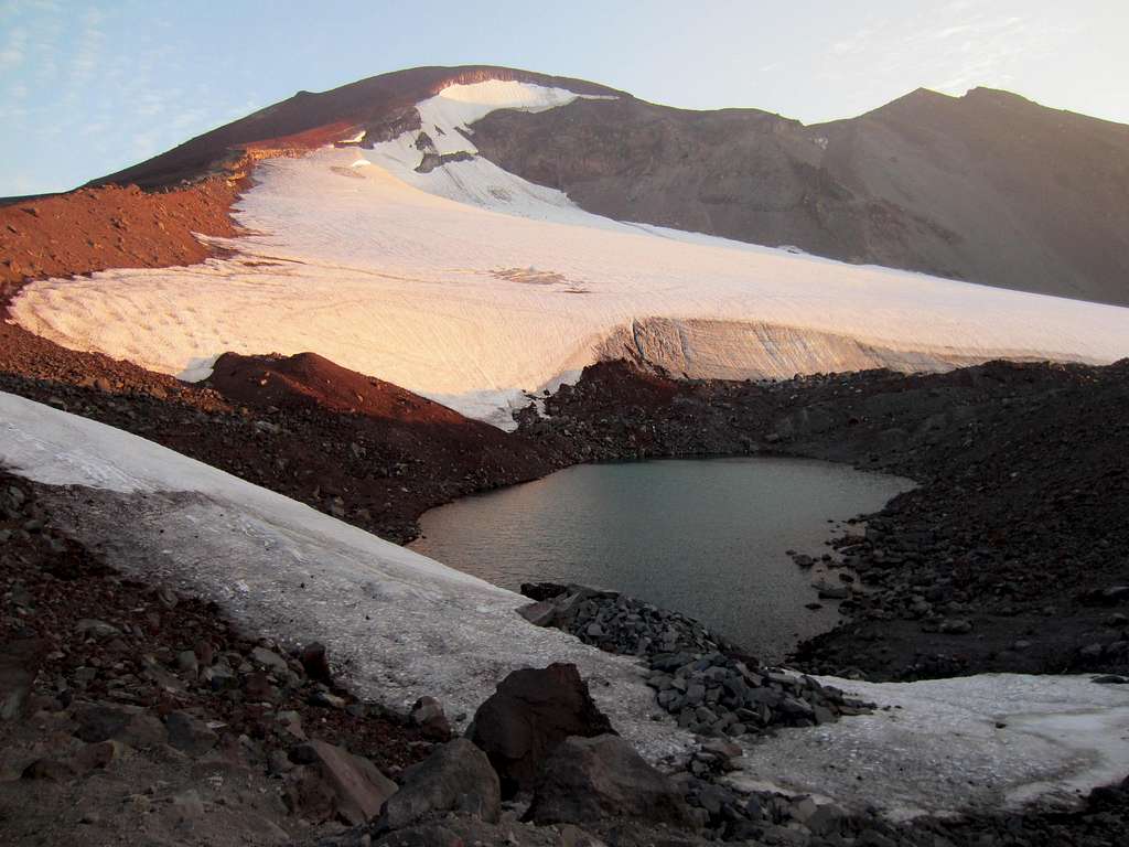 South Sister Lewis Glacier and Lake