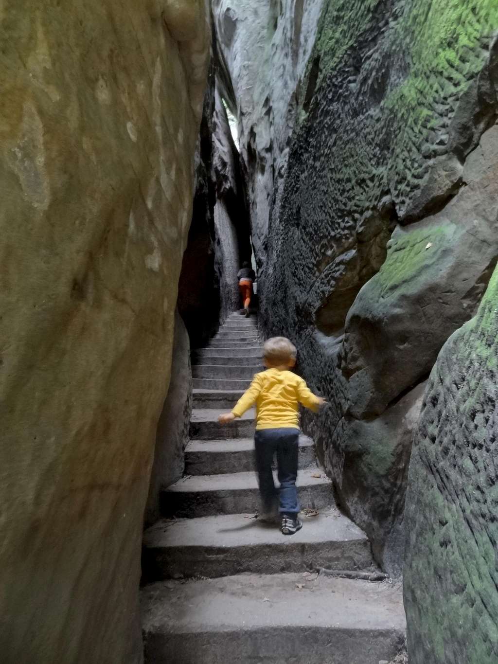 Mikolaj exploring Hruboskalsko