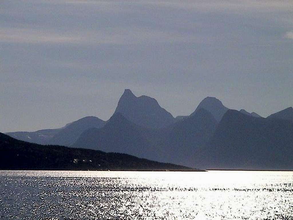 Distant view of Stetind in...