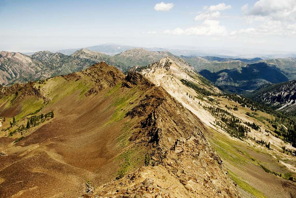 View North from Mt. Superior of Cardiac Ridge