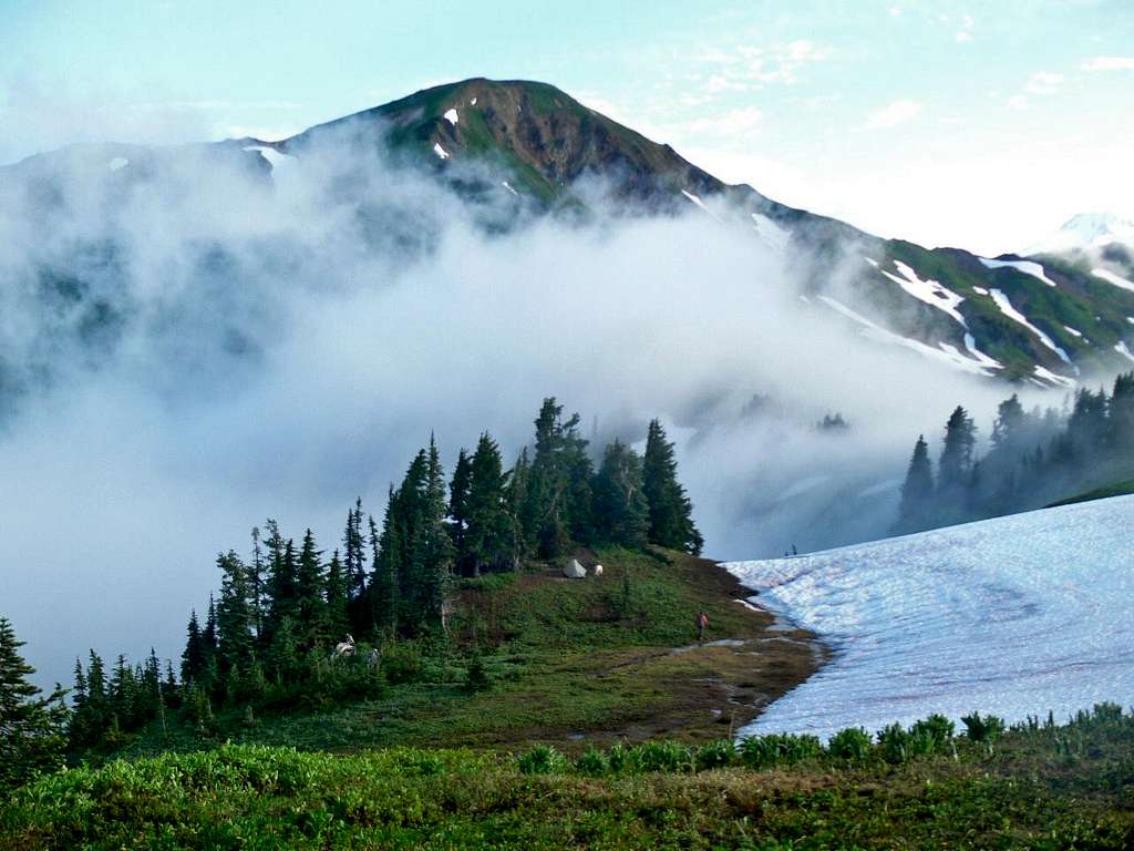White Mountain with Morning Mist