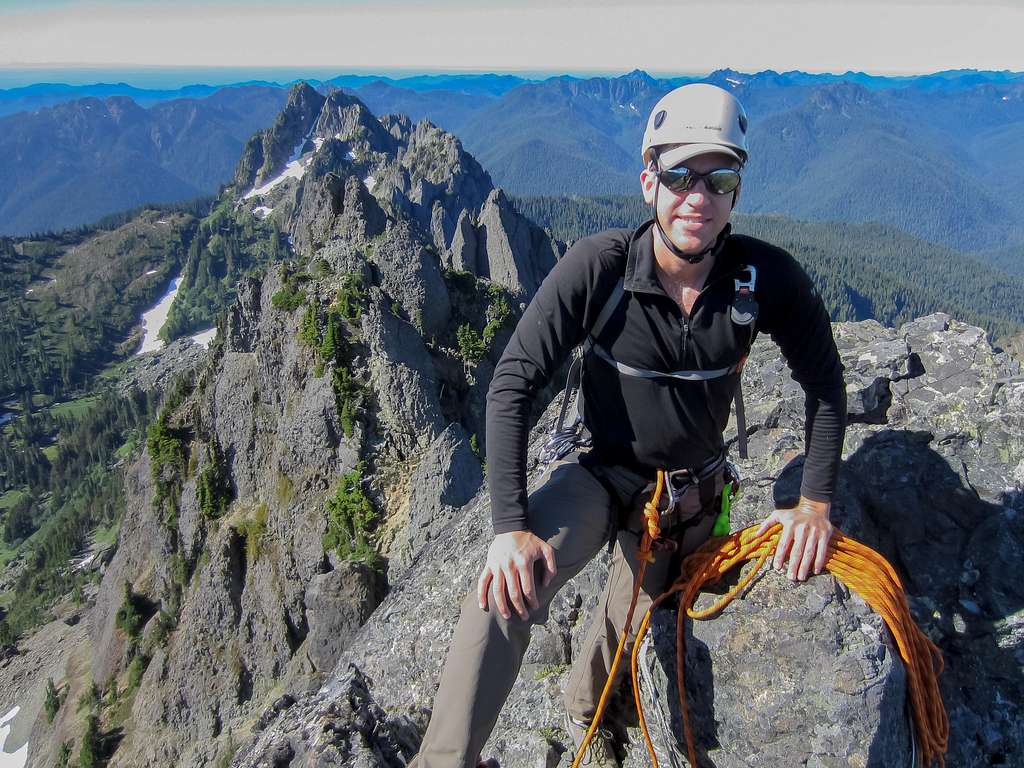 Garrett on summit of Mount Cruiser.