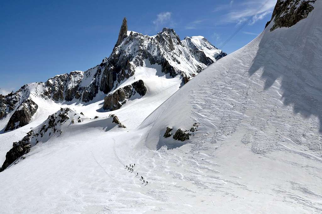 Views of Dent du Géant (Dente del Gigante)