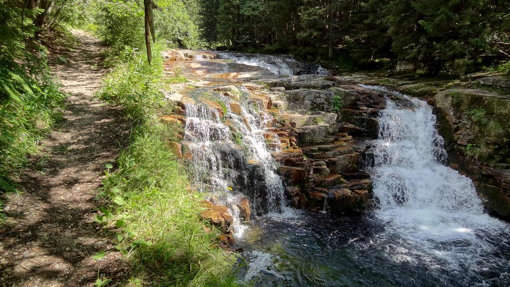 Waterfall on the white Elbe