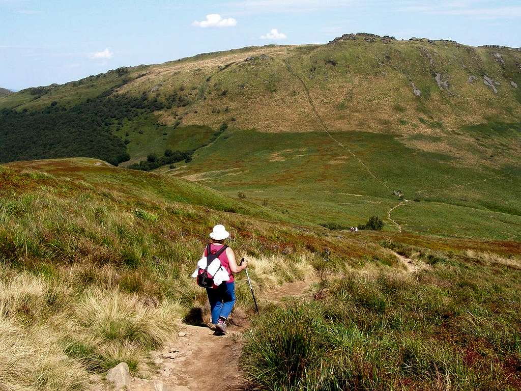 On route to Mount Krzemień (1335 m)