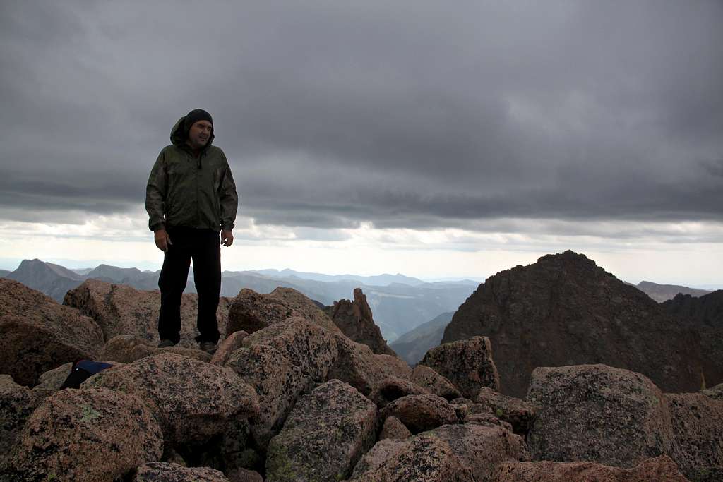 Below the main summit block