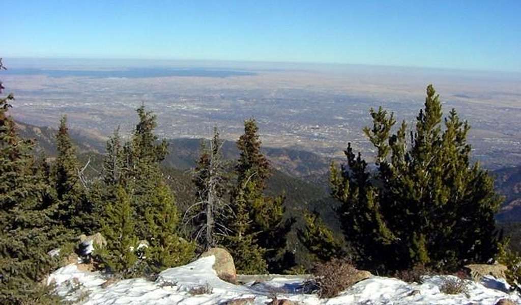Colorado Springs from the...