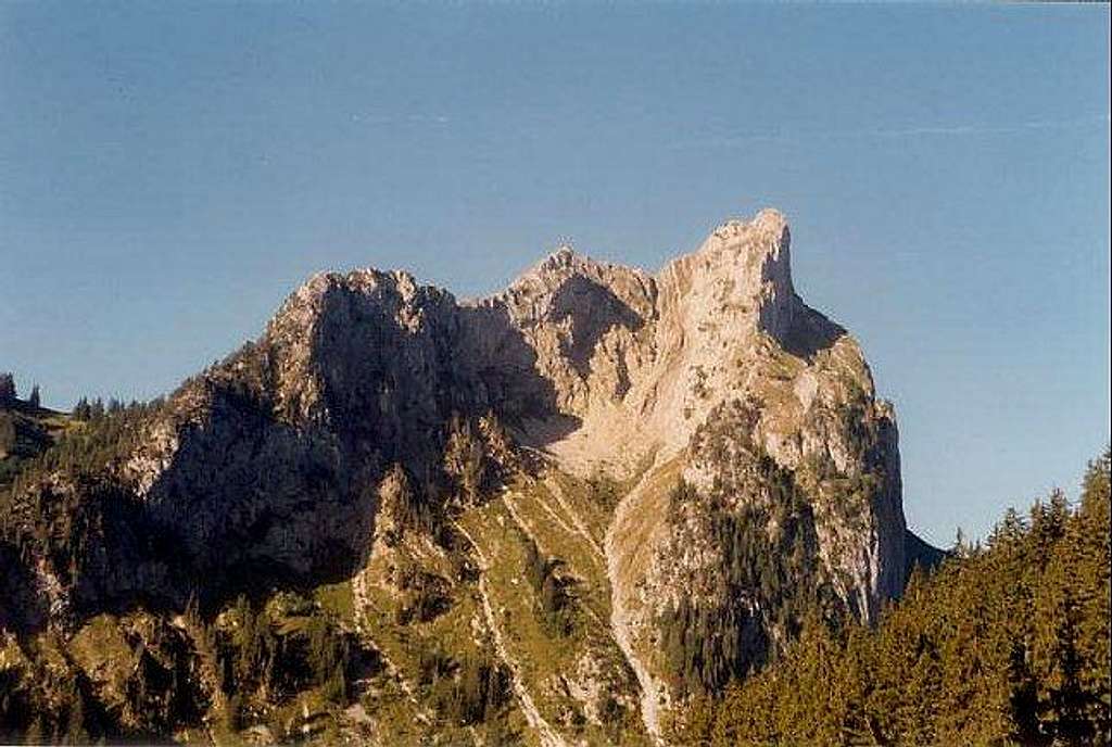 Mont Chauffé, east face with...