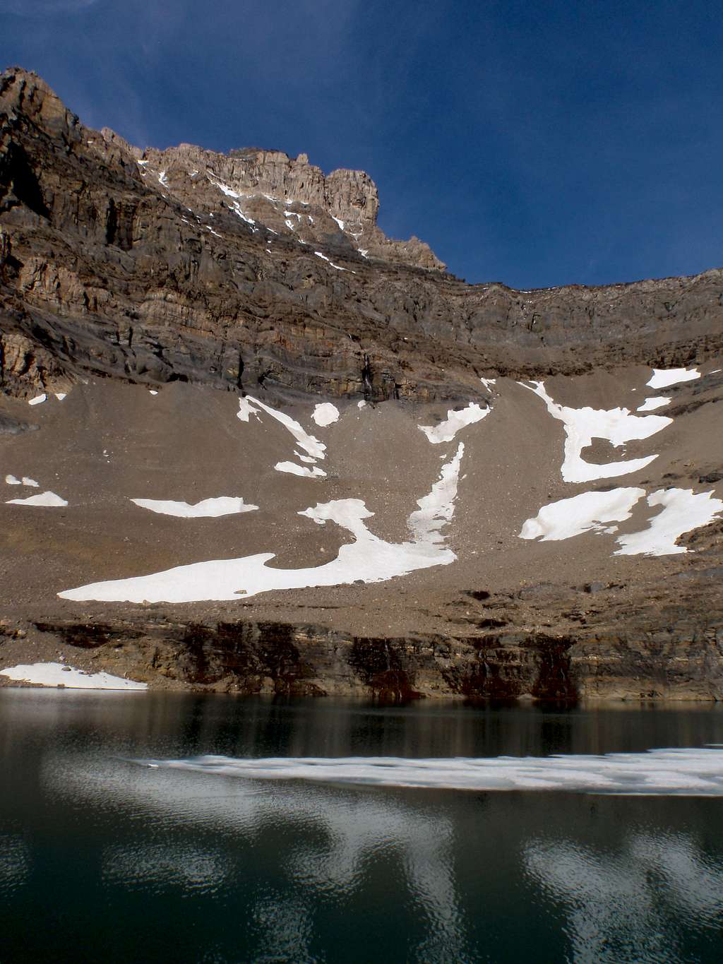 Bivy lake and SW face 