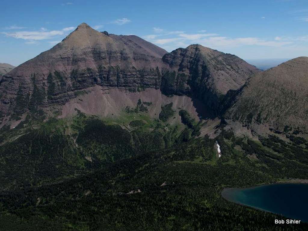 Red Mountain and Pitamakan Lake