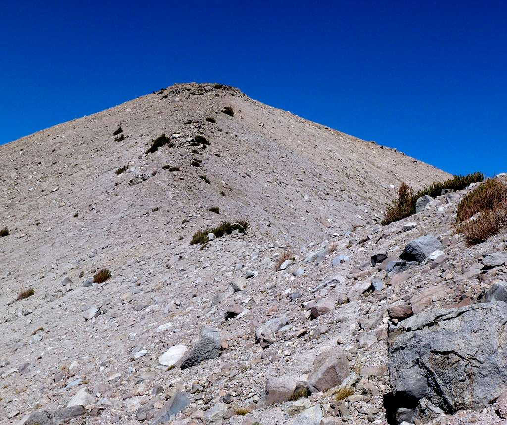 The final slope to the summit of San Joaquin Mountain