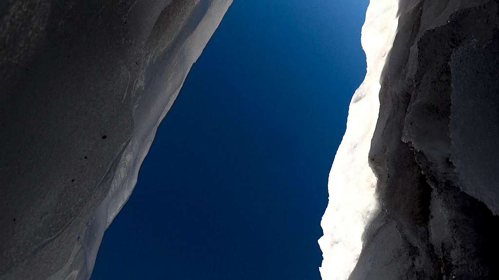 Crevasse on Bolam Glacier, Mt Shasta 