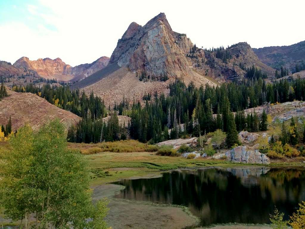 Sundial Peak from Lake Blanche on the way up to Mount Dromedary