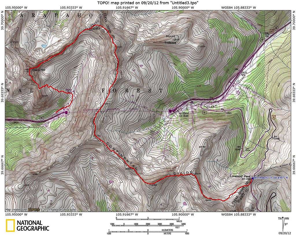 Ridge Run Map