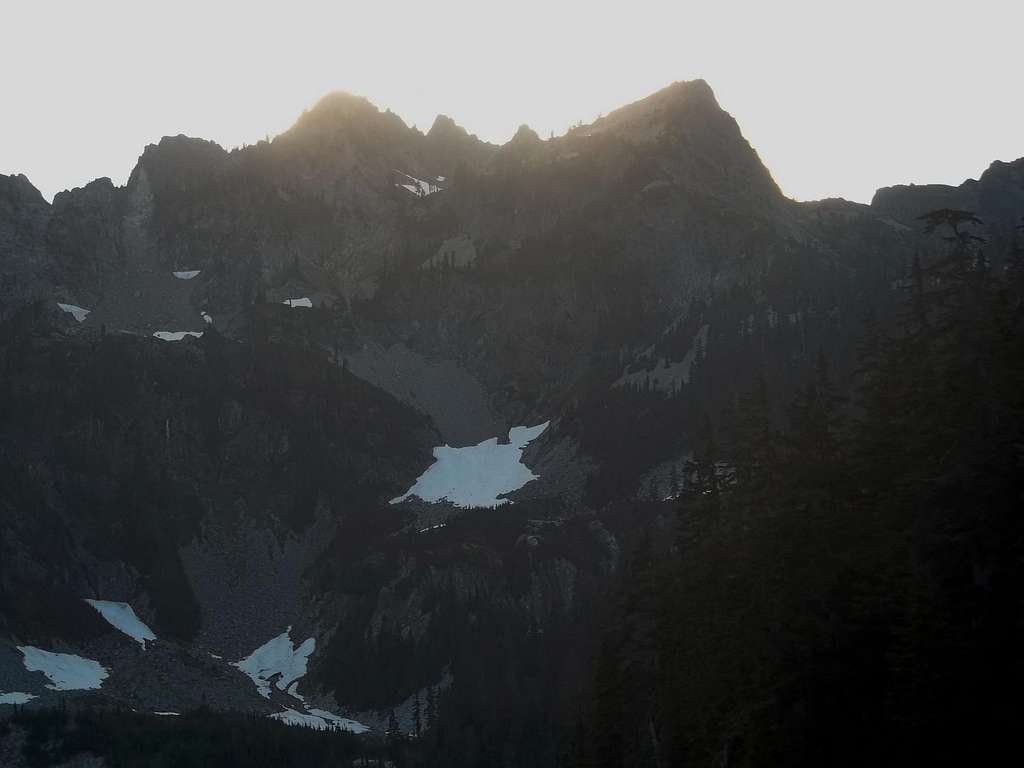 Mount Roosevelt during the sunset
