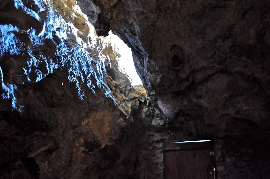 The original entrance to the cave