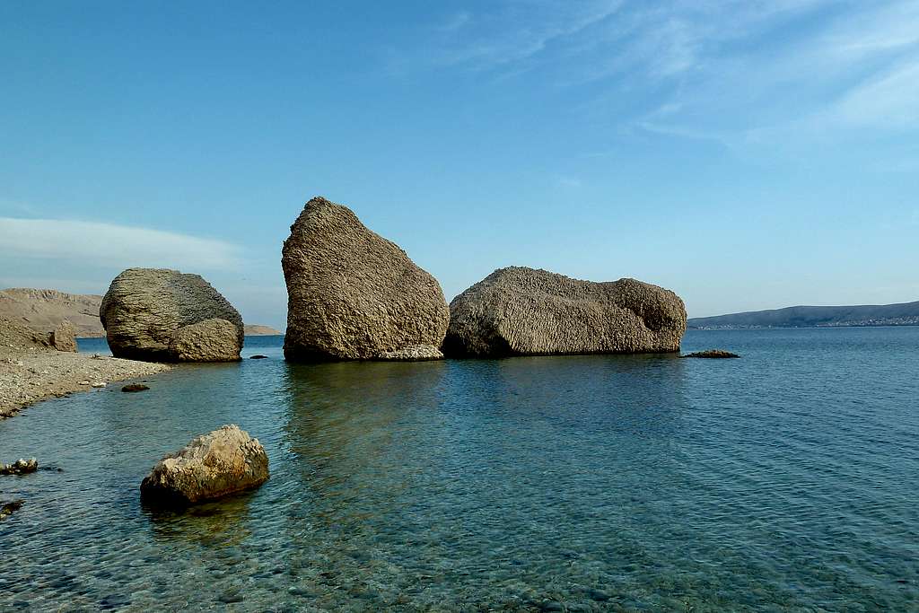 Boulders on the seaside