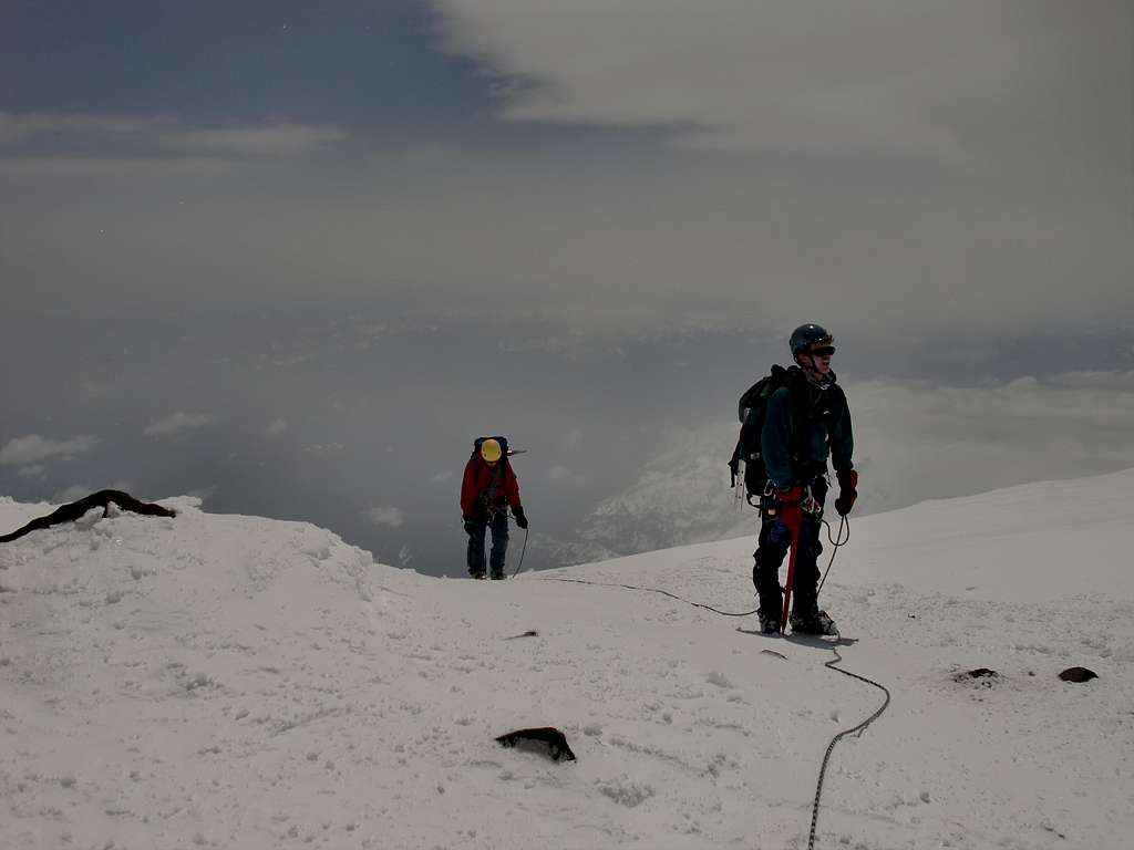 JD and I reaching the top of Mount Rainier