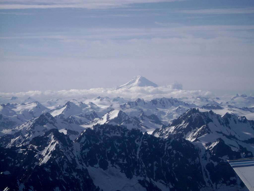 Mt Iliamna: 10,016 ft-The second hightest peak in the Aleutian Range