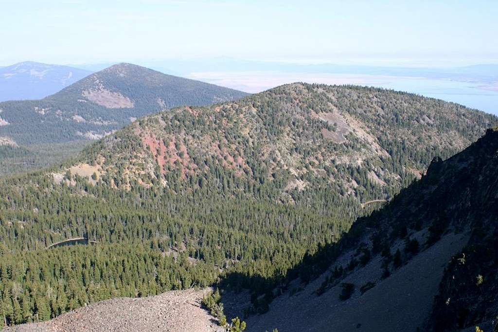 Mount Harriman and Mount Carmine from Aspen Butte
