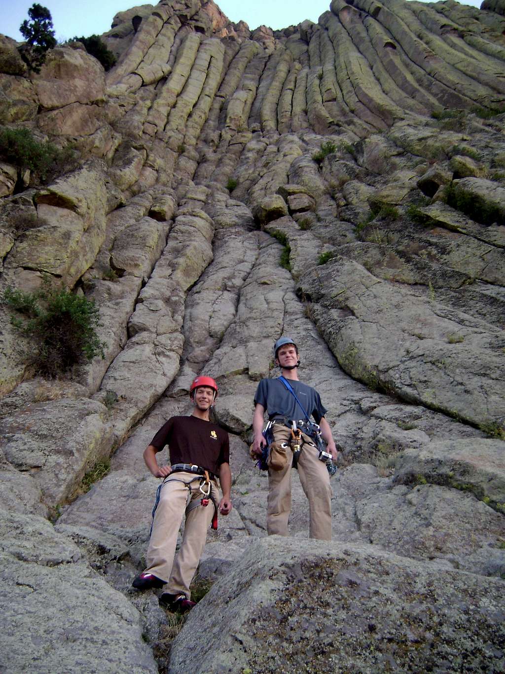 Myself and JD Sacklin at the base of the Durrance route.