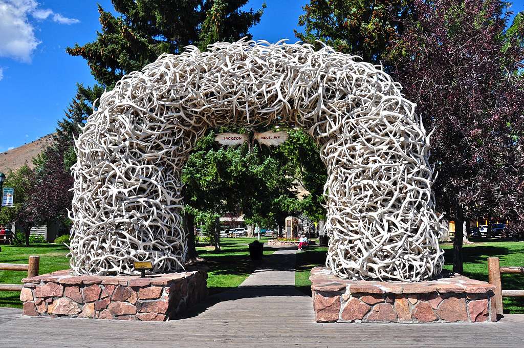 Gate to a park in Jackson Hole