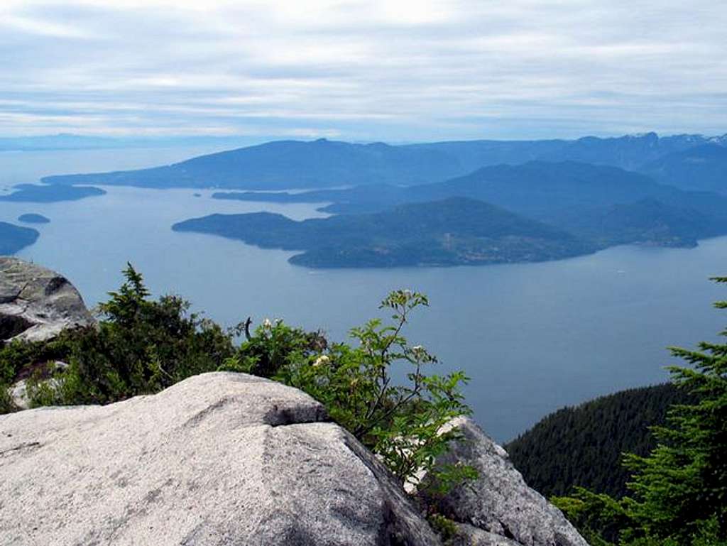 Looking out over Howe Sound...