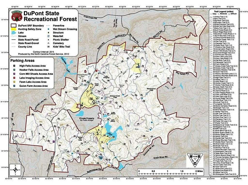 DuPont Forest Map